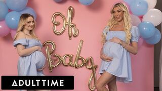 Csábító terhes barinők hármasban: Rylee Blake és Aubrey Kate kufirconlak egy hűtlen férjjel!